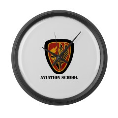 usaacs - M01 - 03 - DUI - Aviation Center/School with text - Large Wall Clock