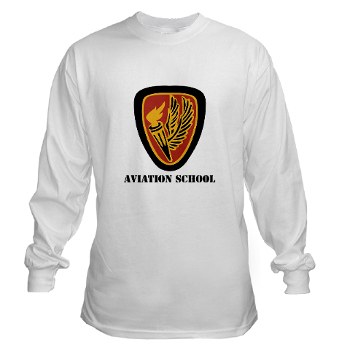 usaacs - A01 - 03 - DUI - Aviation Center/School with text - Long Sleeve T-Shirt