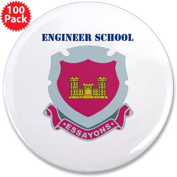 usaes - M01 - 01 - DUI - Engineer School with Text 3.5" Button (100 pack)