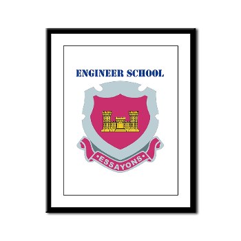 usaes - M01 - 02 - DUI - Engineer School with Text Framed Panel Print - Click Image to Close
