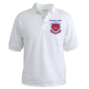 usaes - A01 - 04 - DUI - Engineer School with Text Golf Shirt