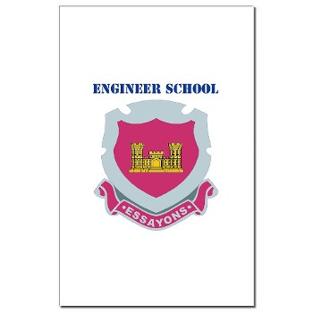 usaes - M01 - 02 - DUI - Engineer School with Text Mini Poster Print