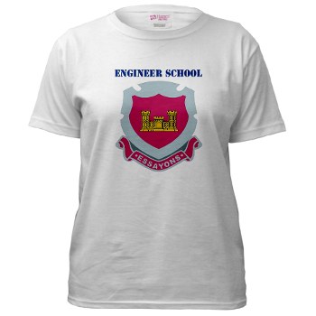 usaes - A01 - 04 - DUI - Engineer School with Text Women's T-Shirt
