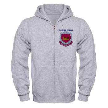 usaes - A01 - 03 - DUI - Engineer School with Text Zip Hoodie