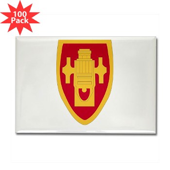 usafas - M01 - 01 - DUI - Field Artillery Center/School Rectangle Magnet (100 pack) - Click Image to Close