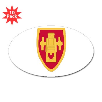 usafas - M01 - 01 - DUI - Field Artillery Center/School Sticker (Oval 10 pk)