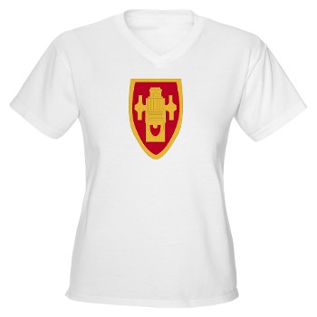 usafas - A01 - 04 - DUI - Field Artillery Center/School Women's V-Neck T-Shirt