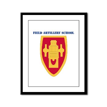 usafas - M01 - 02 - DUI - Field Artillery Center/School with Text Framed Panel Print