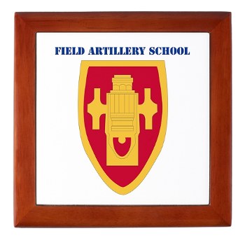 usafas - M01 - 03 - DUI - Field Artillery Center/School with Text Keepsake Box