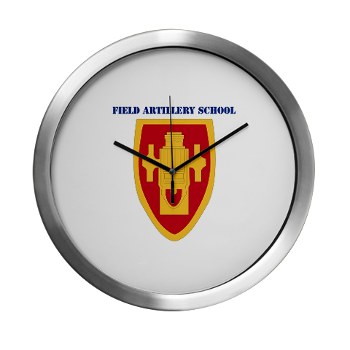 usafas - M01 - 03 - DUI - Field Artillery Center/School with Text Modern Wall Clock