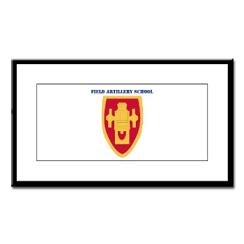 usafas - M01 - 02 - DUI - Field Artillery Center/School with Text Small Framed Print - Click Image to Close
