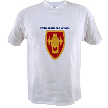 usafas - A01 - 04 - DUI - Field Artillery Center/School with Text Value T-Shirt