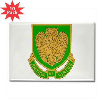 usamps - M01 - 01 - DUI - Military Police School Rectangle Magnet (10 pack) - Click Image to Close