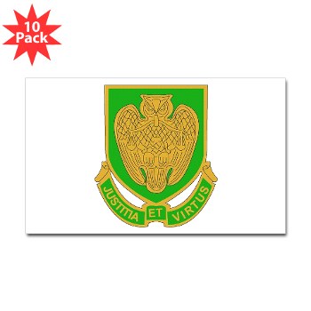usamps - M01 - 01 - DUI - Military Police School Sticker (Rectangle 10 pk) - Click Image to Close