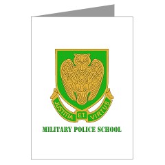 usamps - M01 - 02 - DUI - Military Police School with Text Greeting Cards (Pk of 20)
