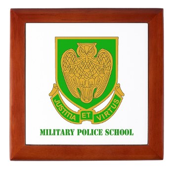 usamps - M01 - 03 - DUI - Military Police School with Text Keepsake Box
