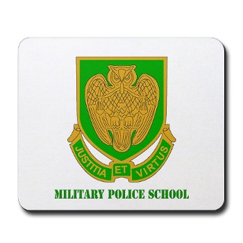 usamps - M01 - 03 - DUI - Military Police School with Text Mousepad