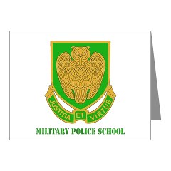 usamps - M01 - 02 - DUI - Military Police School with Text Note Cards (Pk of 20) - Click Image to Close