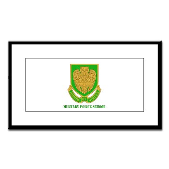 usamps - M01 - 02 - DUI - Military Police School with Text Small Framed Print