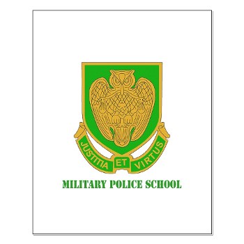 usamps - M01 - 02 - DUI - Military Police School with Text Small Poster