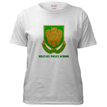 usamps - A01 - 04 - DUI - Military Police School with Text Women's T-Shirt - Click Image to Close