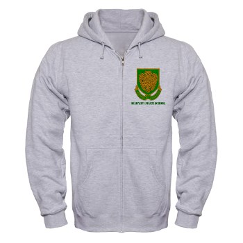usamps - A01 - 03 - DUI - Military Police School with Text Zip Hoodie