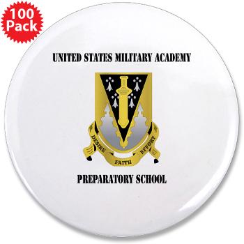 USMAPS - M01 - 01 - US Military Academy Preparatory School with Text - 3.5" Button (100 pack)