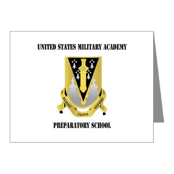USMAPS - M01 - 02 - US Military Academy Preparatory School with Text - Note Cards (Pk of 20)