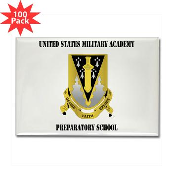 USMAPS - M01 - 01 - US Military Academy Preparatory School with Text - Rectangle Magnet (100 pack)