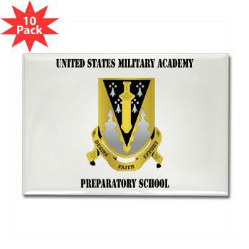 USMAPS - M01 - 01 - US Military Academy Preparatory School with Text - Rectangle Magnet (10 pack)