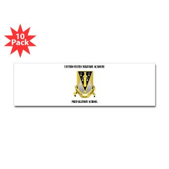 USMAPS - M01 - 01 - US Military Academy Preparatory School with Text - Sticker (Bumper 10 pk)