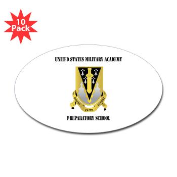 USMAPS - M01 - 01 - US Military Academy Preparatory School with Text - Sticker (Oval 10 pk)