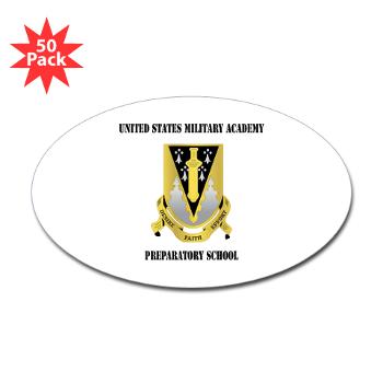 USMAPS - M01 - 01 - US Military Academy Preparatory School with Text - Sticker (Oval 50 pk)