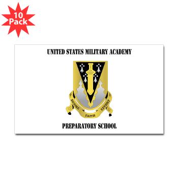 USMAPS - M01 - 01 - US Military Academy Preparatory School with Text - Sticker (Rectangle 10 pk)
