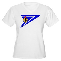 usapfs - A01 - 04 - DUI - Physical Fitness School Women's V-Neck T-Shirt - Click Image to Close