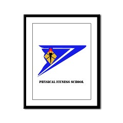 usapfs - M01 - 02 - DUI - Physical Fitness School with Text Framed Panel Print