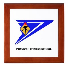 usapfs - M01 - 03 - DUI - Physical Fitness School with Text Keepsake Box