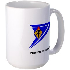 usapfs - M01 - 03 - DUI - Physical Fitness School with Text Large Mug
