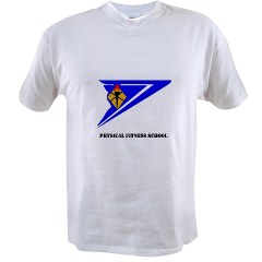 usapfs - A01 - 04 - DUI - Physical Fitness School with Text Value T-Shirt