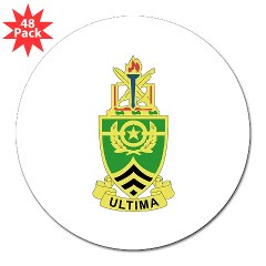 usasma - M01 - 01 - DUI - Sergeants Major Academy 3" Lapel Sticker (48 pk)
