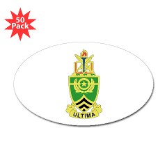 usasma - M01 - 01 - DUI - Sergeants Major Academy Sticker (Oval 50 pk)