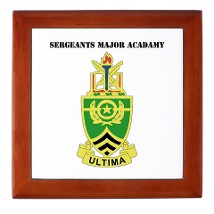 usasma - M01 - 03 - DUI - Sergeants Major Academy with Text - Keepsake Box