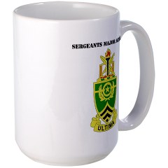 usasma - M01 - 03 - DUI - Sergeants Major Academy with Text - Large Mug