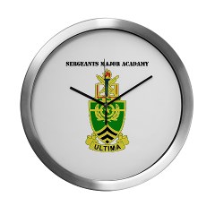 usasma - M01 - 03 - DUI - Sergeants Major Academy with Text - Modern Wall Clock