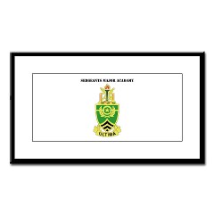 usasma - M01 - 02 - DUI - Sergeants Major Academy with Text - Small Framed Print