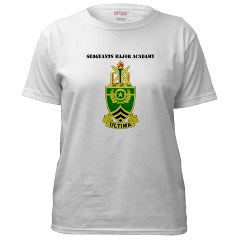 usasma - A01 - 04 - DUI - Sergeants Major Academy with Text - Women's T-Shirt