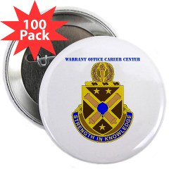 usawocc - M01 - 01 - DUI - Warrant Officer Career Center with text - 2.25" Button (100 pack)