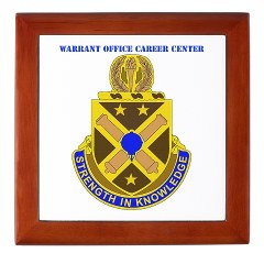 usawocc - M01 - 03 - DUI - Warrant Officer Career Center with text - Keepsake Box
