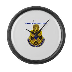 usawocc - M01 - 03 - DUI - Warrant Officer Career Center with text - Large Wall Clock