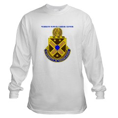 usawocc - A01 - 03 - DUI - Warrant Officer Career Center with text - Long Sleeve T-Shirt